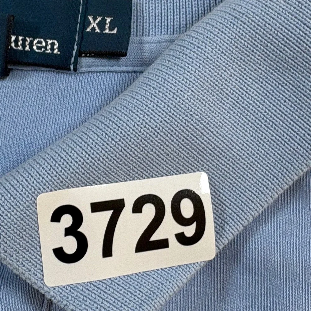 Polo Ralph Lauren Polo Shirt Mens Light Blue Short Sleeve Pony Logo Cotton XL